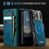 Compatible with Apple 17ProMax magnetic detachable phone case, Samsung S25 flip cover, A17 two-in-one leather case