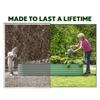 Letto Rialzato da Giardino 9 in 1 in Acciaio Zincato 8×2×1.5 piedi Fioriera Modulare per Giardinaggio Verdure Fiori 18 Alto Metallo Rialzato Gard