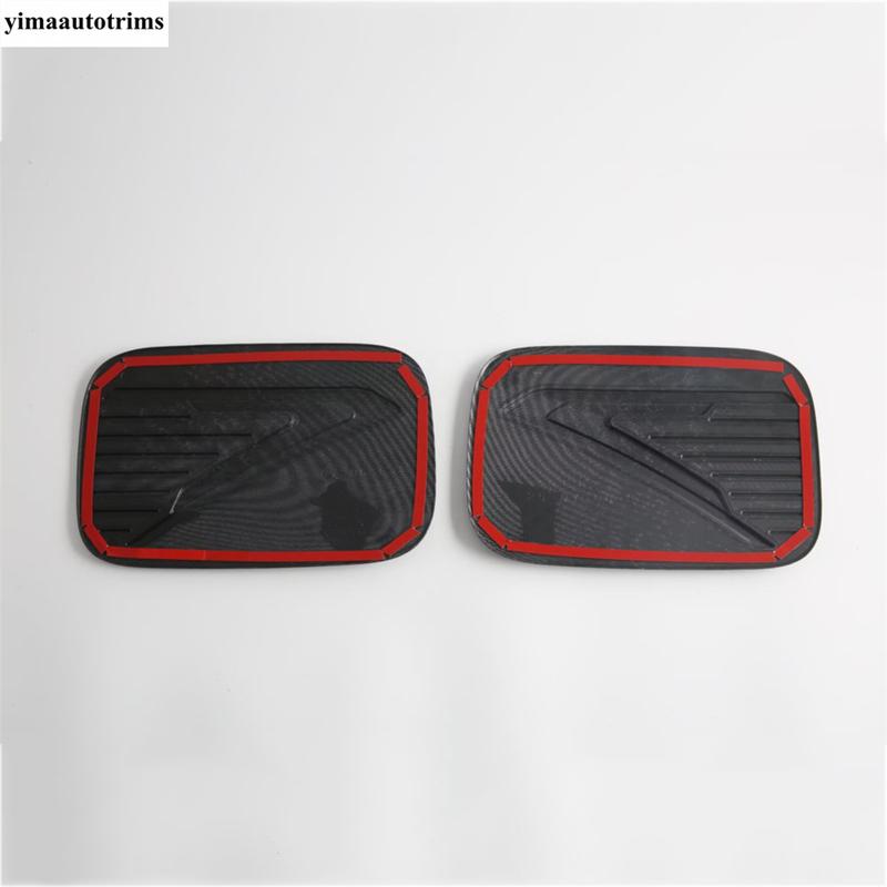 Rearview Mirror / Front Fog Light Lamp / Fuel Oil Tank Cap Cover Trim For BYD SHARK 2024 2025 Black / Carbon Fiber Accessories