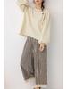 Spring/Summer 2026 Mori Girl Floral Batwing Lace Doll Shirt for Women