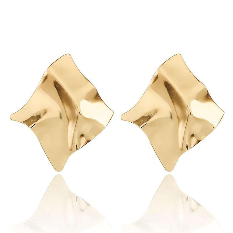Women Earrings Irregular Stud Earrings Statement Metal Modern Earings Fashion Jewelry Party Punk Ear Stud Girl Gift