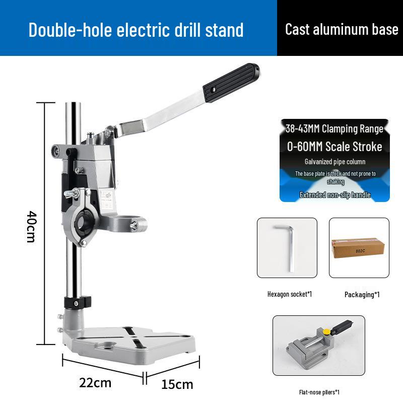 High-Precision Multi-Functional Drill Press Stand for Handheld Rotary Drills
