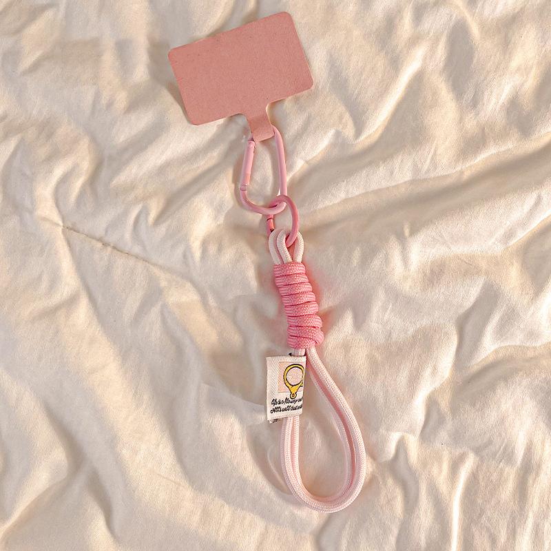Mobile Phone Lanyard Hanging Decoration Can Be Carried Twist Rope Anti-Loss Pendant Strong Wrist Short Straps