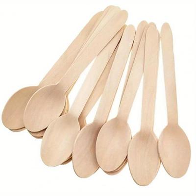 Einweglöffel aus Holz, Minimalistischer schlichter Einweglöffel für Zuhause, Küche, Weihnachtsgeschenk, Schulbedarf