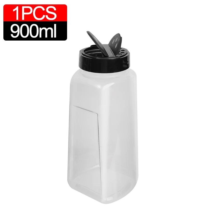 Portable Spices Seasoning Shaker Bottles Sugar Salt Pepper Jars BBQ Condiment Dispenser Empty Plastic Container Kitchen Gadgets