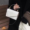 Bag women's new sequined texture portable small square bag fashion chain single shoulder oblique span bag tide