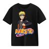 2026 Naruto Kids TShirt Uzumaki Uchiha Sasuke Hatake Kakashi Anime Character Print Cotton Short Sleeve Boys Girls Round Tops
