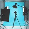 Milchiges PVC-Hintergrundplatte Fotografie Fotoaufnahme Kulisse Tafel Zubehör 120x60cmblau