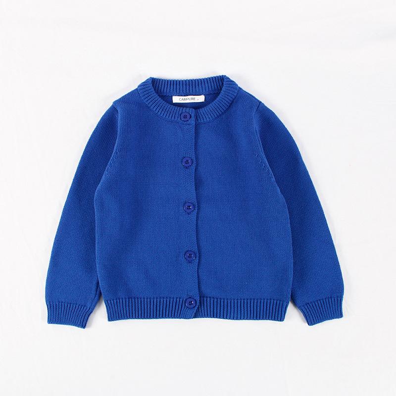 Sweater Cardigan Girls' Cotton Knit Jacket