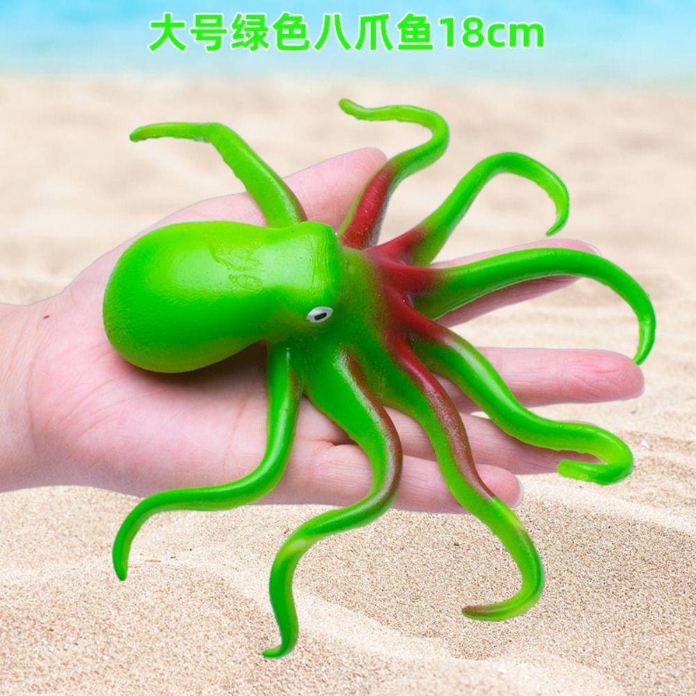 Educational Decoration Simulation Octopus Toy Ocean Sea Life Soft Elastic Toys Octopus Action Toy