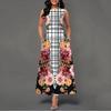 2025 New Fashion Trend Dresses Spring Summer Printed Waist Dresses Fashion Women's