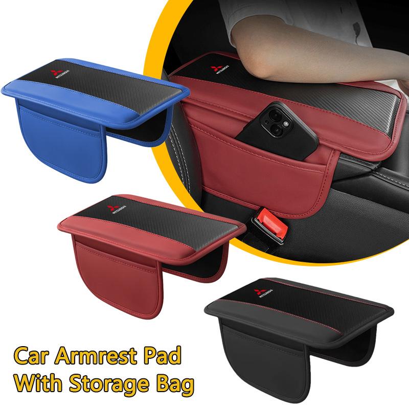 Car Armrest Storage Box Cover Auto Armrest Leather Cushion Fit For Mitsubishi Asx Lancer 10 Outlander 3 L200 Pajero Sport Galan