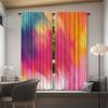 Colorful Gradient Colors Printed Curtains Pole Bag Bedroom Living Room Home Decoration Curtain Set Of 2 Made Polyester Washable Area Ready