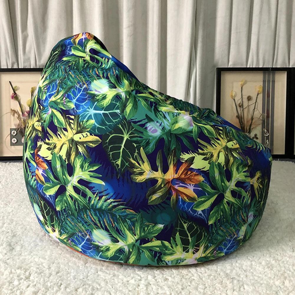 Outdoor Color Printed Inner Coat Does Not Contain Particles Waterproof Simple Leisure Bean Bag Lazy Sofa Chair Expression City