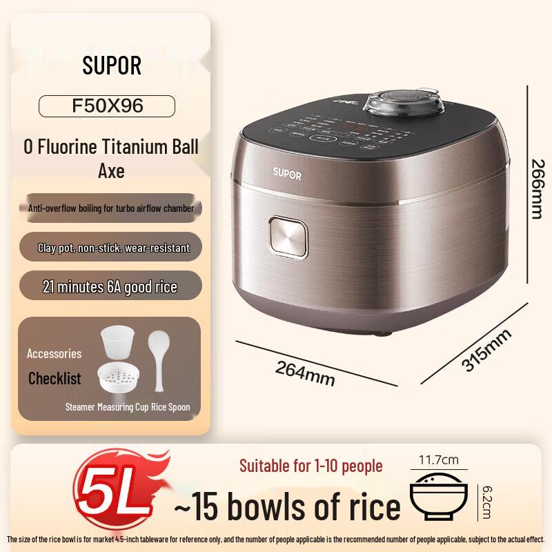 SUPOR F50X96 5L Smart Electric Rice Cooker