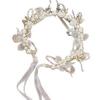 Elegant Handmade Chinese Retro Bridal Crown Headband with Pearls