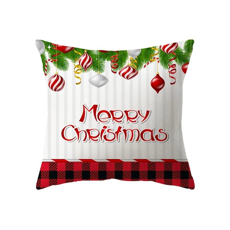 Christmas Themed Pillowcases Car Accessories Office Santa Claus Living Room Sofa Home Pillowcases