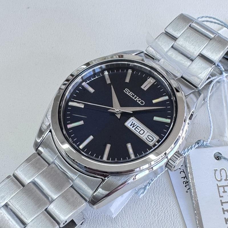 SEIKO Selection S Series SBTH009 Blue Quartz Watch Price (Navy) Day-Date Men's