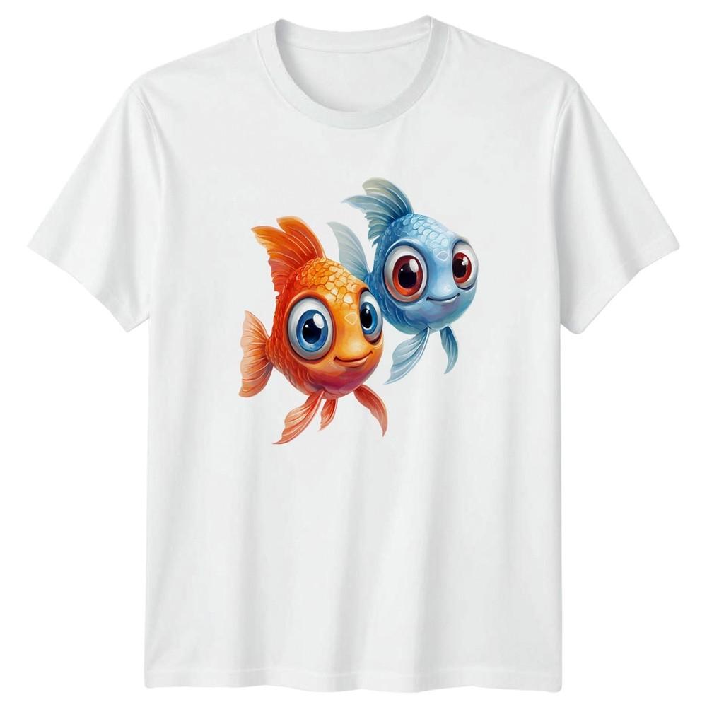 Cute Fish Duo TShirt Aquatic Ocean Wildlife 2026 Birthday Gift For Him And Her S
