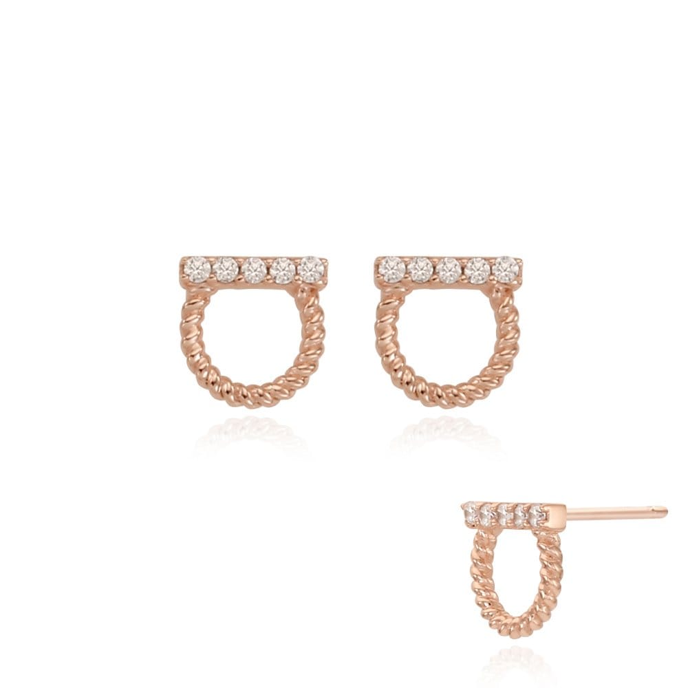 [Stonehenge] Silver Earrings Sc1567