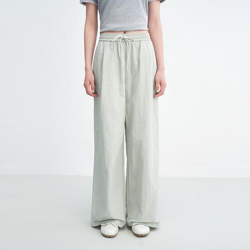 LED'IN Little Color Shield Elastic Waist Wide-Leg UV Protection Casual Pants