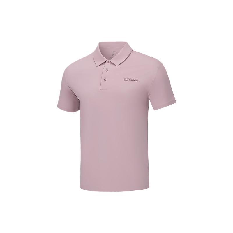 Skechers Breathable Solid Color Pullover Polo Shirt Men tops P226M114-00YW M