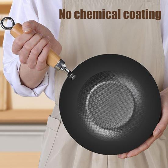 Iron Frying Pan Non-Stick Skillet Pot Saucepan Cooking Omelette Pans Wok for Cooking