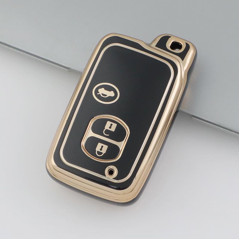 

Gold Edge Key Cover for Toyota Camry, Land Cruiser Prado, Reiz