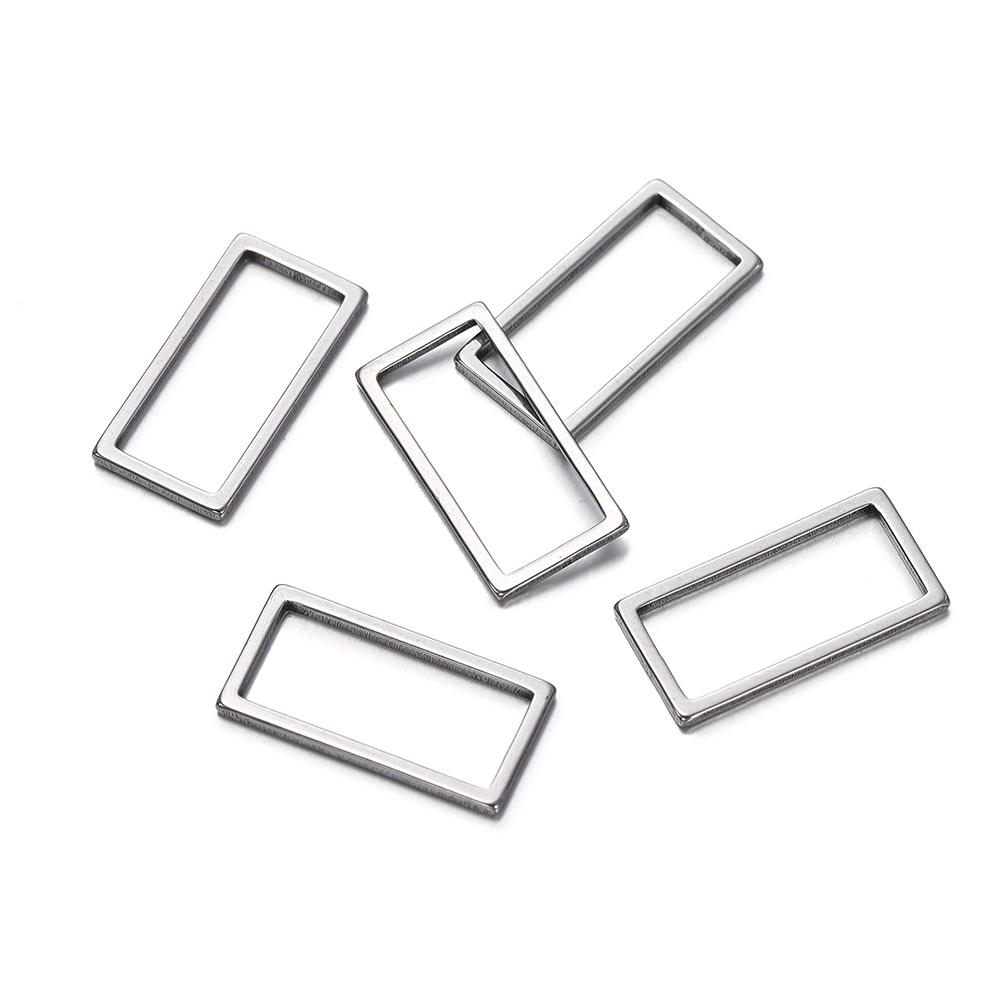 10pcs Stainless Steel Geometric Star Cross Round Frame Earrings Charms Connectors for Necklaces Earrings Jewelry Making Supplies
