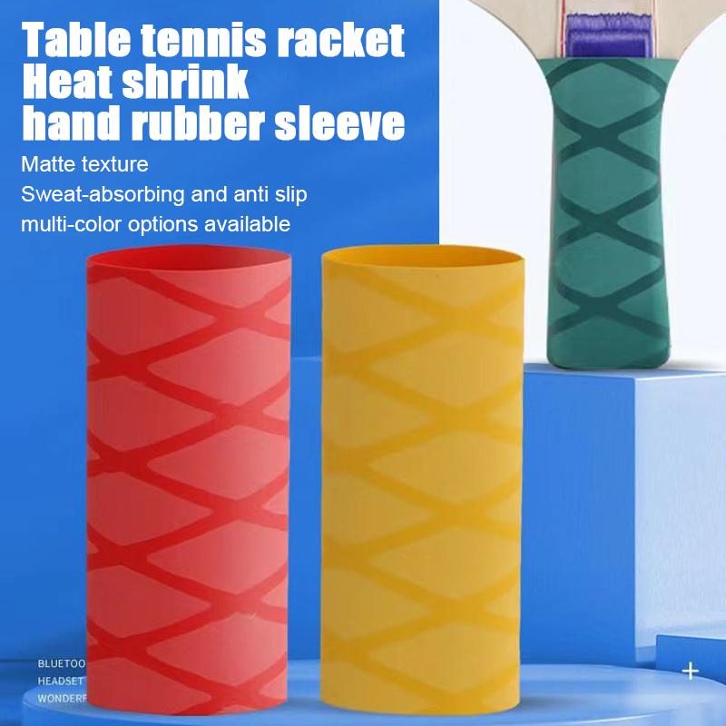 1PC Anti-Slip Table Tennis Racket Handle Rubber Sleeve Heat Shrink Wrap Sweatband for Table Tennis Players