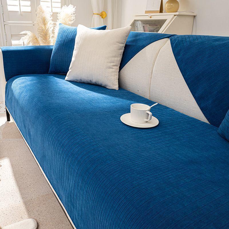 Sofa Cushion Four Seasons Universal Chenille Non-Slip Simple Modern Nordic Solid Color High-End Universal Sofa Cover Cover Cloth