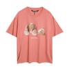 Manufacturer wholesale tide brand angel severed head teddy bear printed T-shirt loose men and women ins couple letter short sleeves