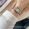 Mesh Belt Silver Powder Small Dial Square Women'S Watch Niche Temperament Student Simple Small Sugar Cube Fashion Versatile