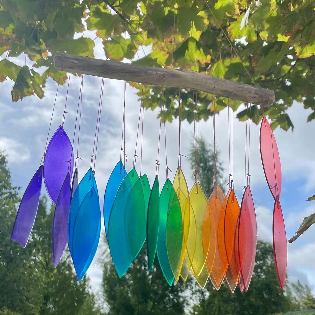Wind Chimes Rainbow Glass Assorted