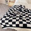 UOSU Checkered Plush Sofa Blanket