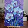 Faux Pearl Painting DIY Kit Easy Intuitive Craft Flower Pattern Painting with Pre-Printed Canvas