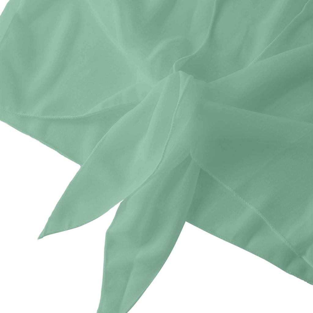 Damen 3/4 Ärmel Weiches Strandhemd Chiffon Transparentes Oberteil Vorne zum Binden Leichte Bluse Lässiger Lockerer Schnitt Sommer Cover Up