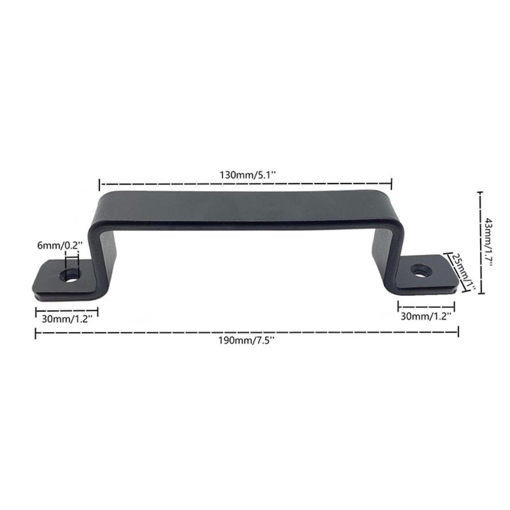 Durable Modern Barn Door Handle Light Luxury Minimalist Furniture Handle Black Multifunctional Drawer Handle Sliding Barn Door