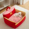 Removable and Wash Dog Kennel Pet Sofa Cat Cushion Winter Warm Pet Dog Kennel Winter Thickened Pet Bed Cushion