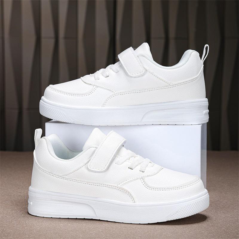 2025 Kids' Waterproof Non-Slip White Skate Shoes - Lightweight Sports Shoes for Boys & Girls