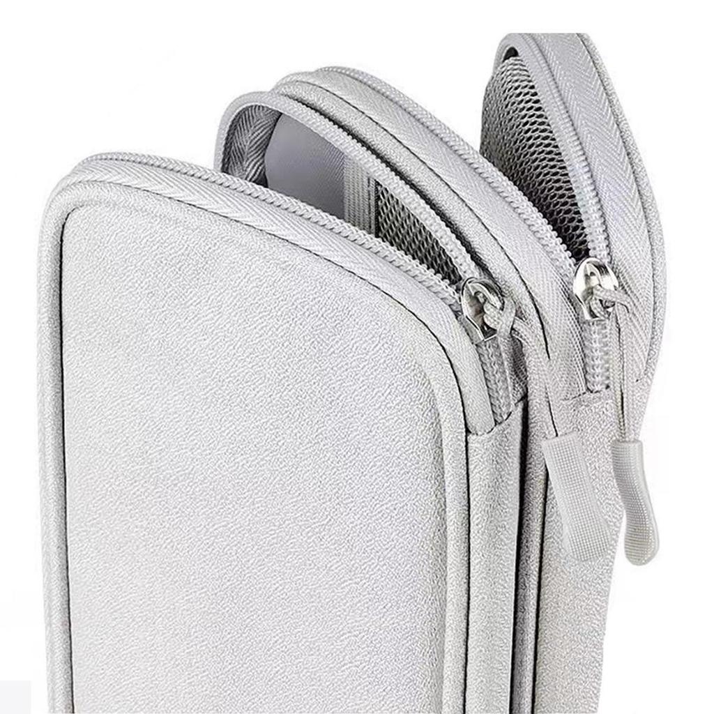 Portable Travel Organizer for Power Banks, Cables, Chargers, and Earphones.