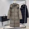 Womens Long Down Coat Winter 2026 Hooded Thick Warm LooseKorean StyleKorean StyleWomens