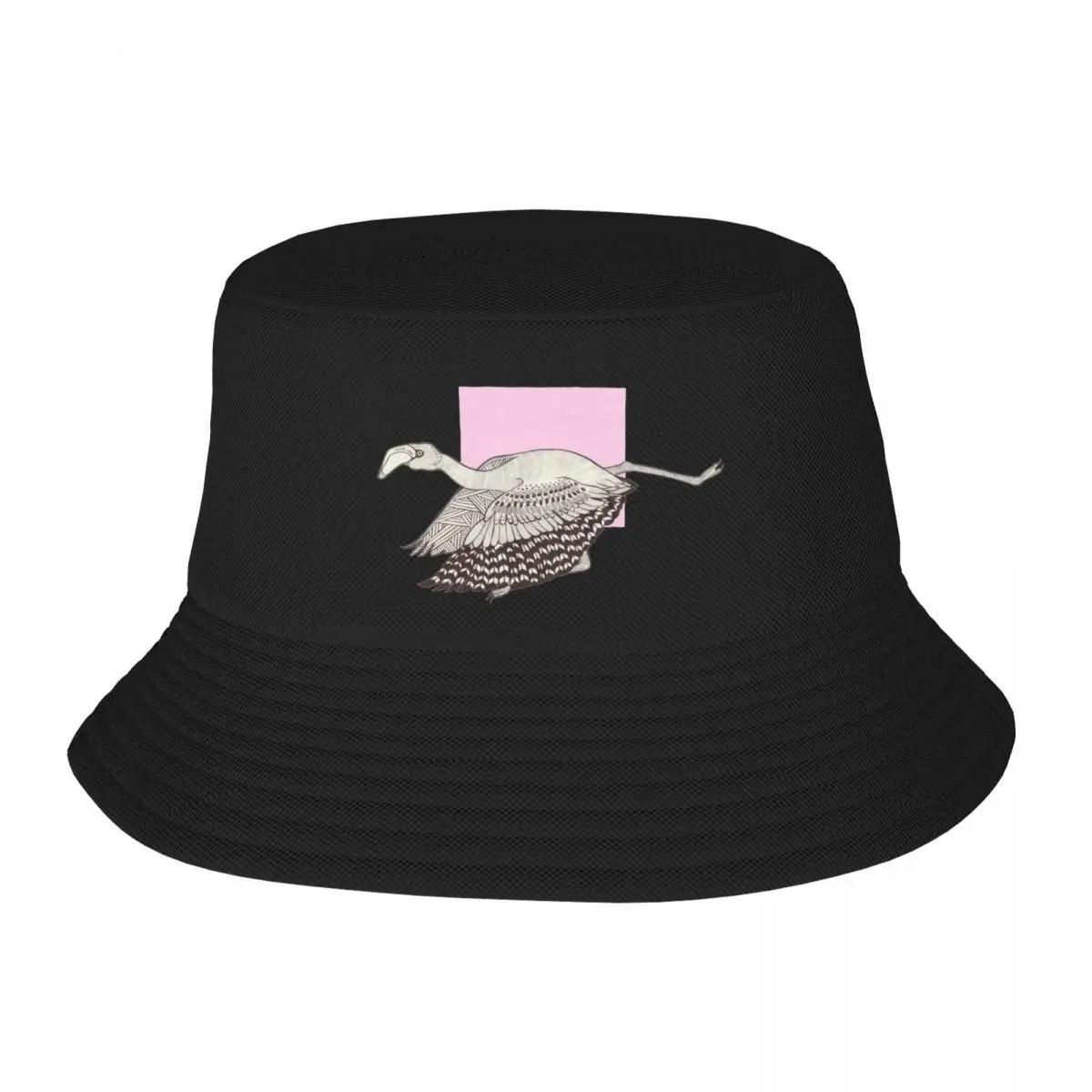 New Pink Flamingo Bucket Hat Fishing Caps Sun Hat For Hat Women Unisexs