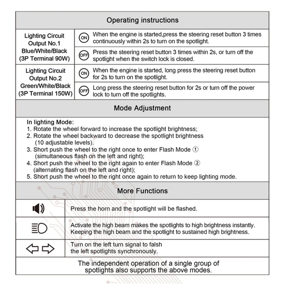 WOYO Motorcycle Light Controller For BMW Headlight CAN Bus Electrical System
