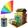 Colorful Popsicle Sticks For Crafts Large Color Craft Sticks 100 Sticks