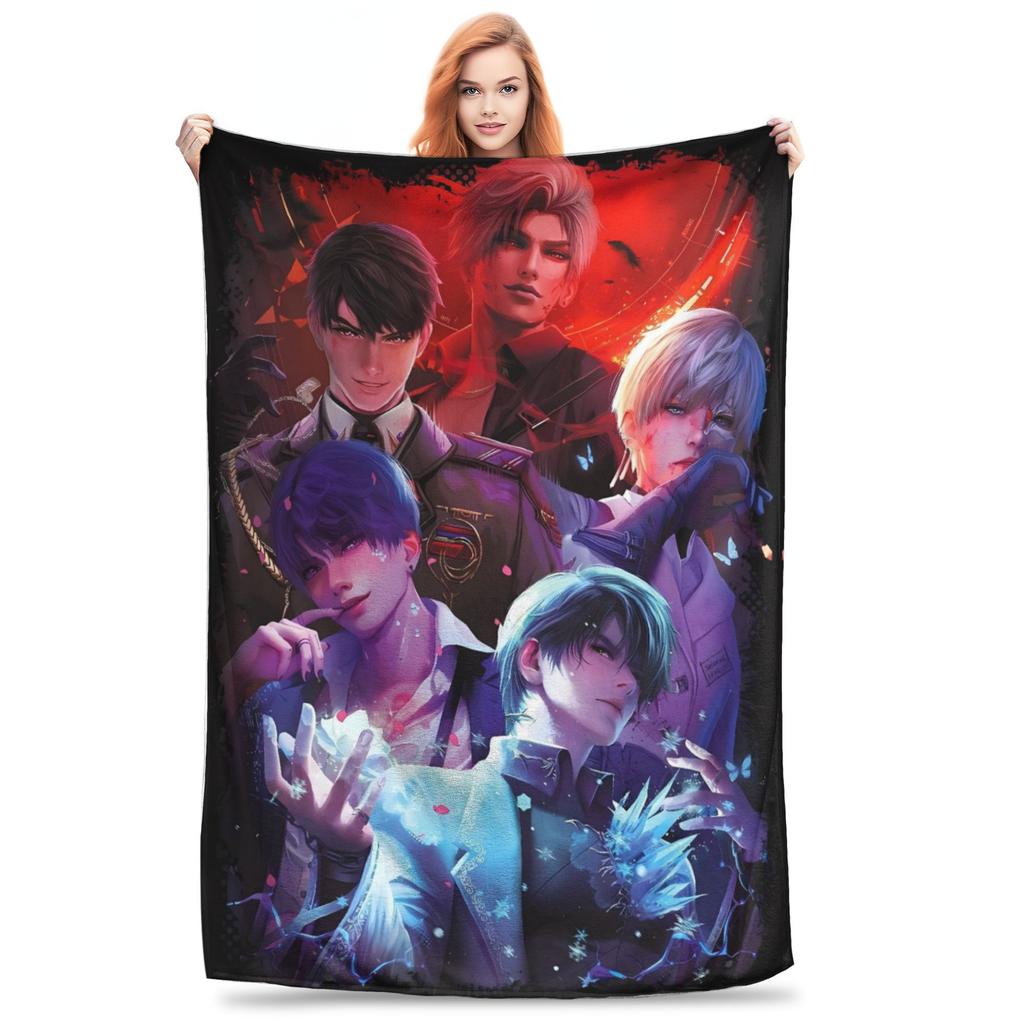 Love And Deepspace Rafayel Plush Blanket Kids Adult  Flannel Throw Blanket For Couch Chair Soft Quality Bedspread Birthday Gift