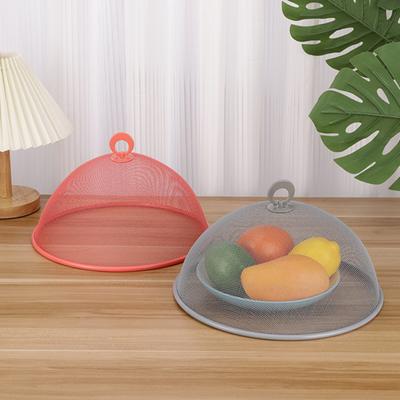 Praktischer runder, staubdichter, waschbarer Tisch, Outdoor-Picknick-Lebensmittelschutz, Siebnetz, Küchenbedarf, Lebensmittelschutz