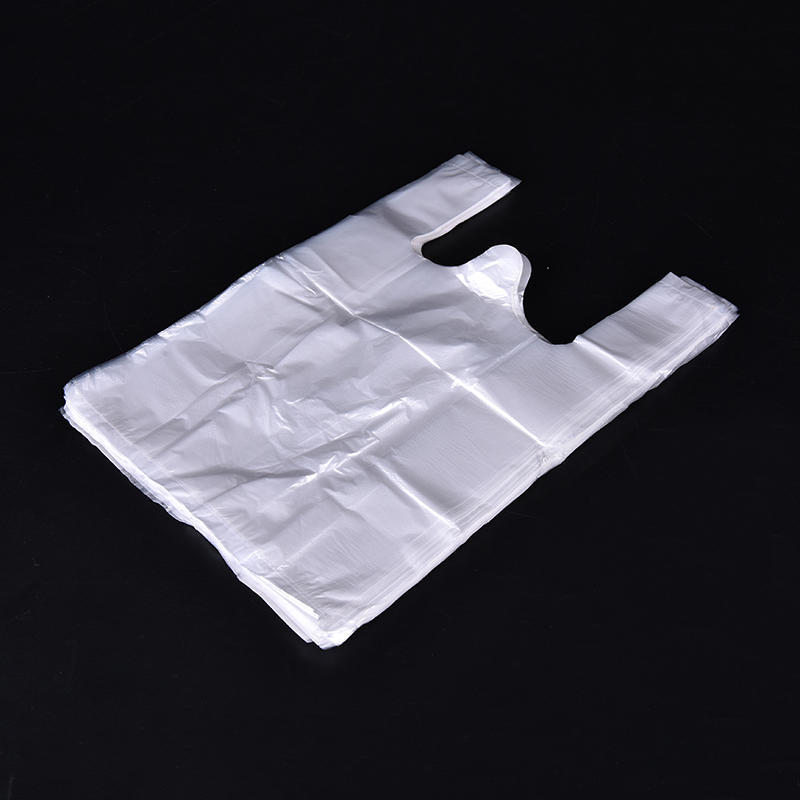 100Pcs Design Plastic T-Shirt Retail Shopping Supermarket Bags Handles Packaging,