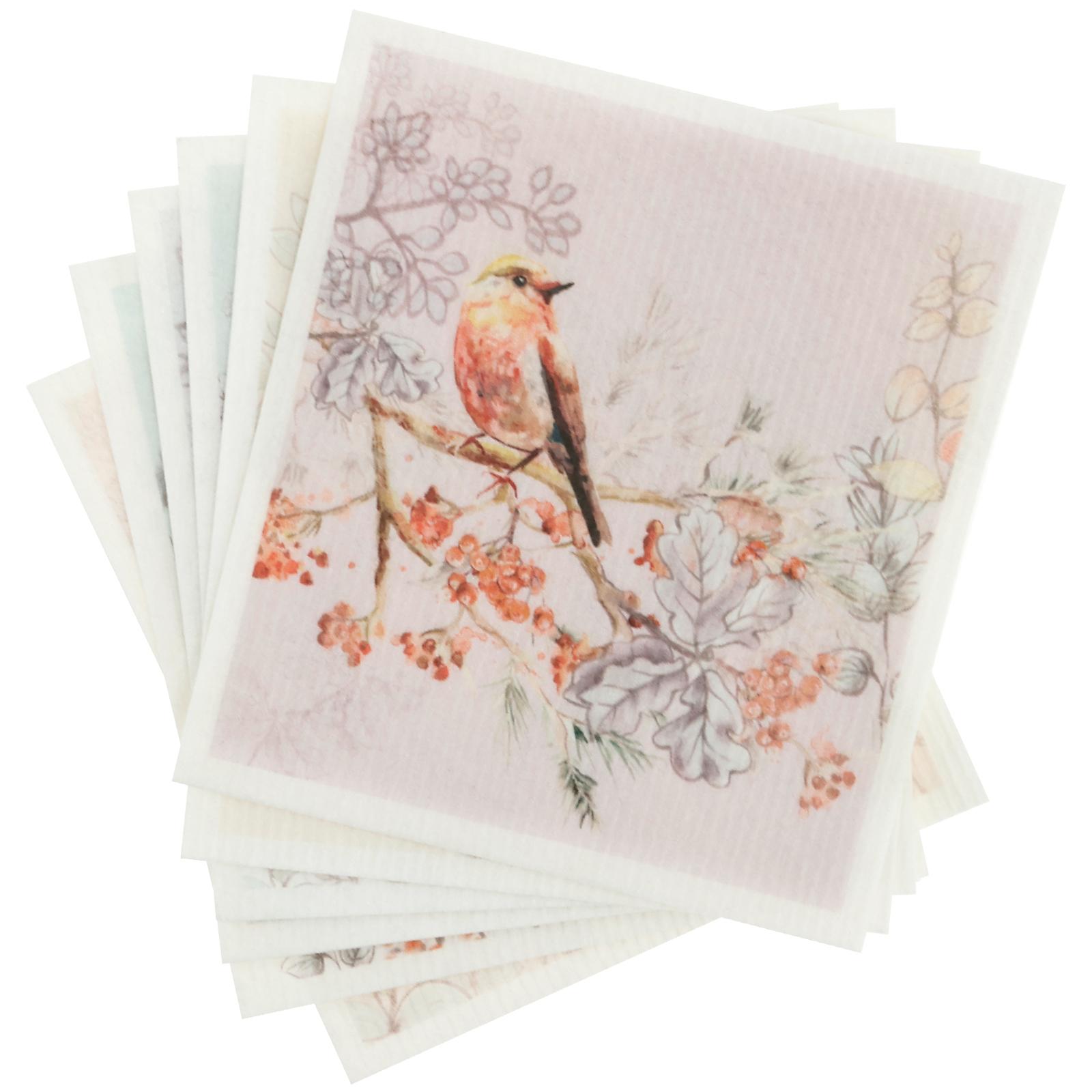 

6-12Pcs Dish Towels Kitchen Cellulose Cotton Cleaning Cloths Absorbent Swedish Rags Soft Reusable Wet Dry Household Dishcloths