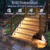 Motion Sensor Outdoor Solar Step Lights 550LM Super Bright 10LED Warm White Stair Light IP44 Waterproof for Porch Patio Deck